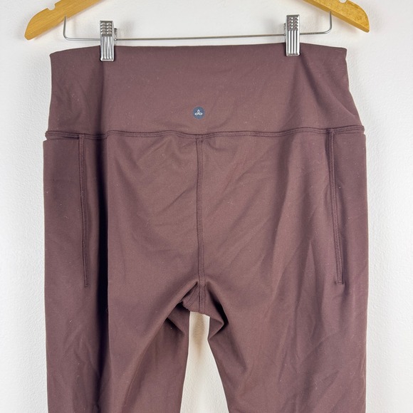 prAna Women's Burgundy High Waisted Leggings Athleisure Yoga Pants XL - Picture 8 of 10